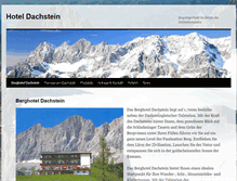 Tablet Screenshot of hoteldachstein.com